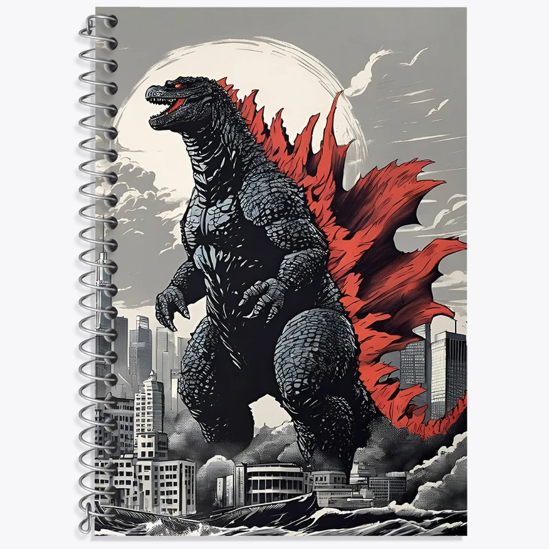 دفتر لغت 50 برگ خندالو طرح فیلم گودزیلا (Movie Godzilla) کد N8025