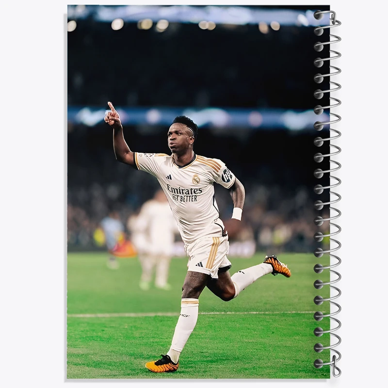 دفتر مشق 50 برگ خندالو طرح وینیسیوس جونیور (Vinicius Junior) کد F14286