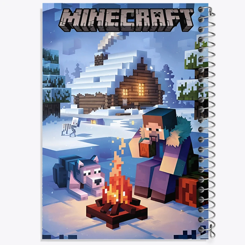 دفتر مشق 50 برگ خندالو طرح ماینکرافت (Minecraft) کد F14387