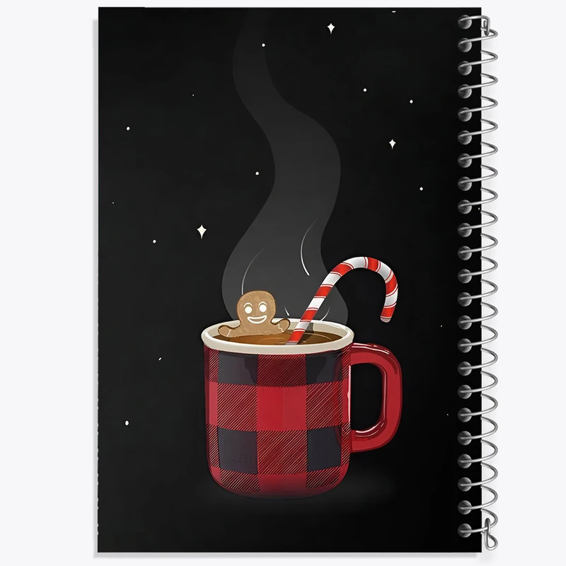 دفتر مشق 50 برگ خندالو طرح فنجان قهوه کد F8840