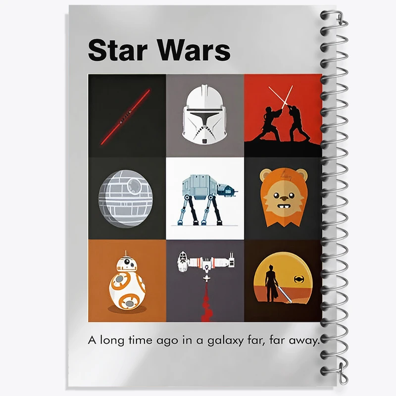دفتر نقاشی 50 برگ خندالو طرح جنگ ستارگان (Star Wars) کد F13805