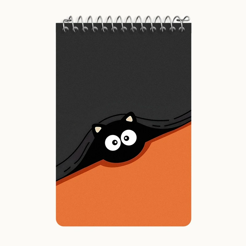 دفتر یادداشت 50 برگ خندالو طرح گربه کیوت کد F5329