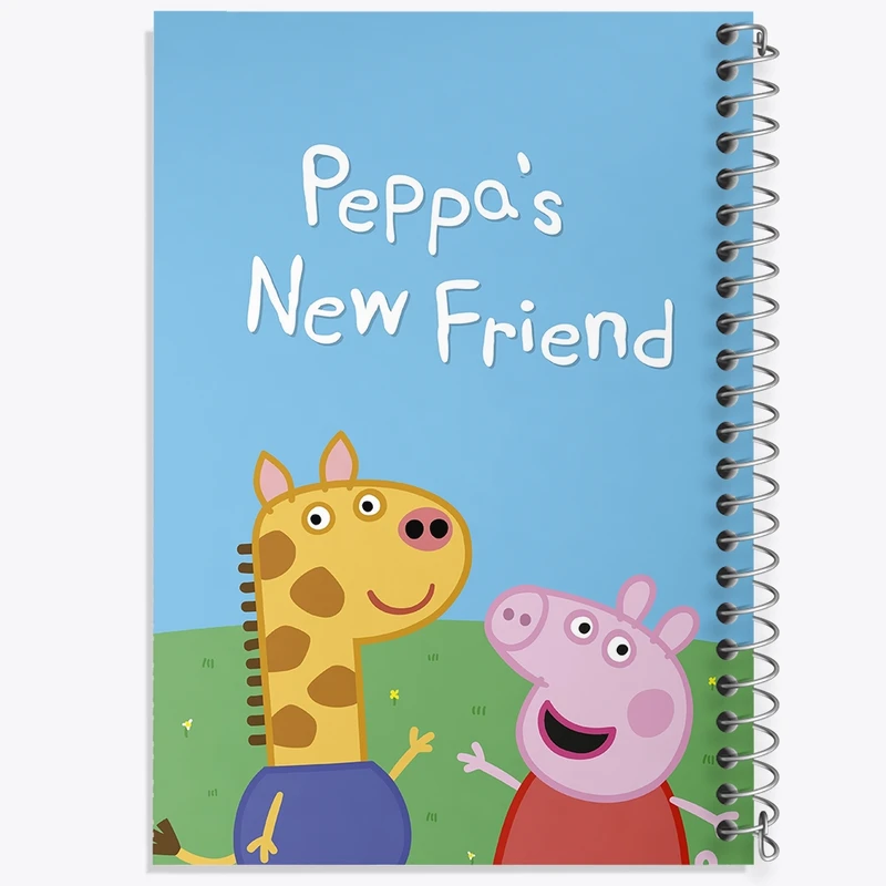 دفتر ژورنال نویسی 50 برگ خندالو مدل نقطه ای طرح انیمیشن پپا پیگ (Peppa Pig) کد N9265