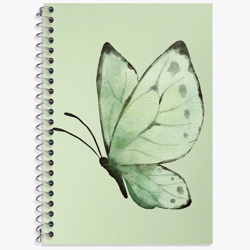 دفتر نت موسیقی 50 برگ خندالو طرح پروانه سبز کد F3659