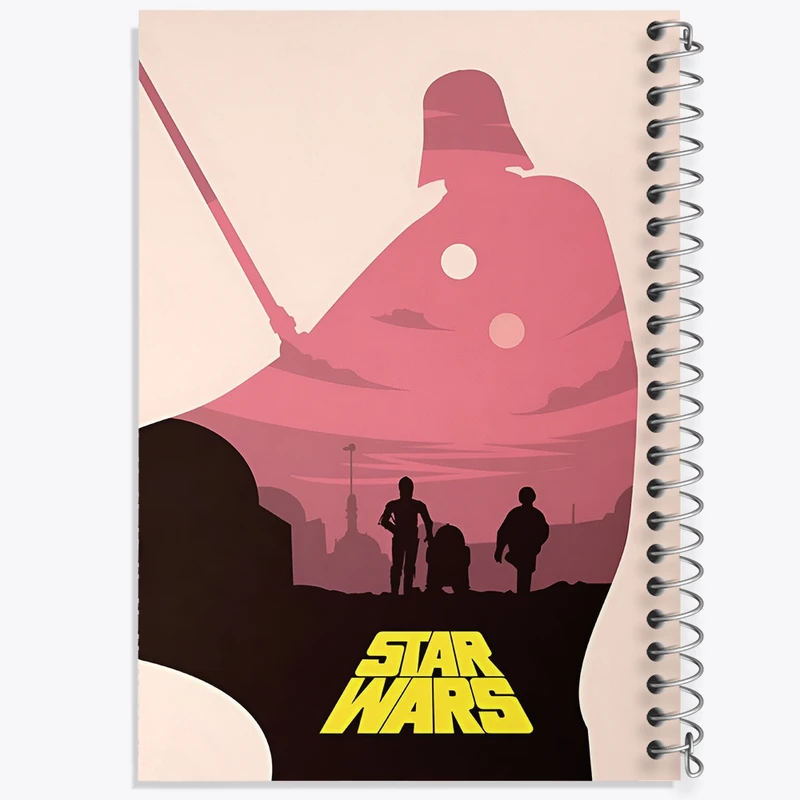 دفتر طراحی 50 برگ خندالو طرح جنگ ستارگان (Star Wars)  کد N3248