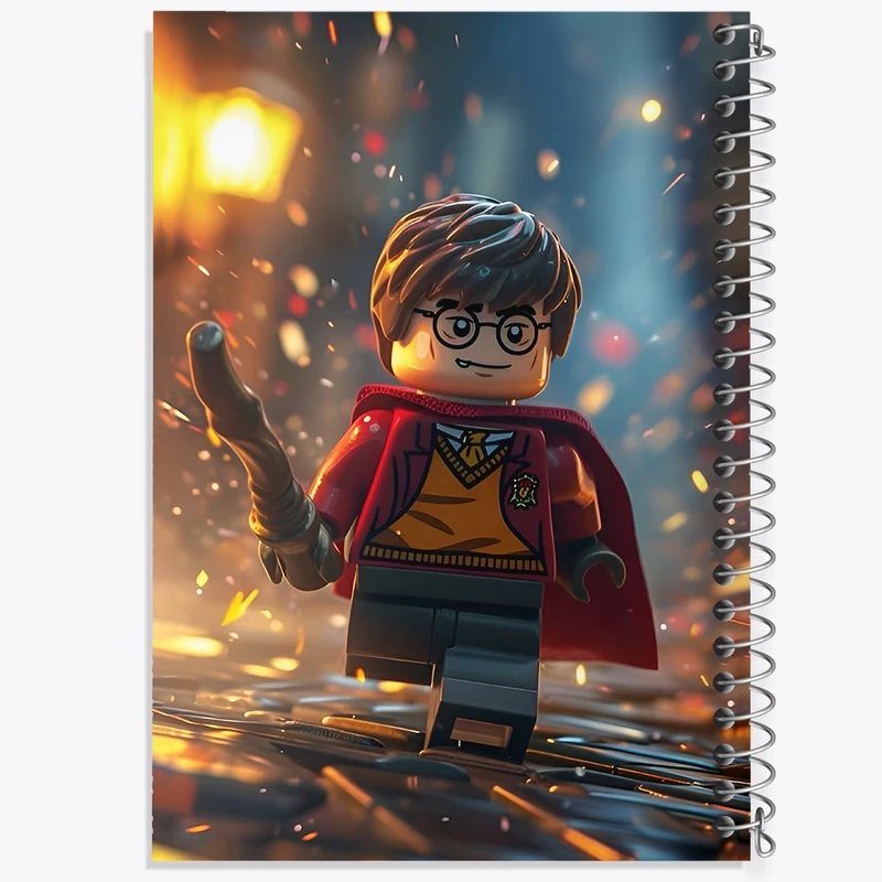 دفتر ژورنال نویسی 50 برگ خندالو مدل نقطه ای طرح لگو هری پاتر کد F12715