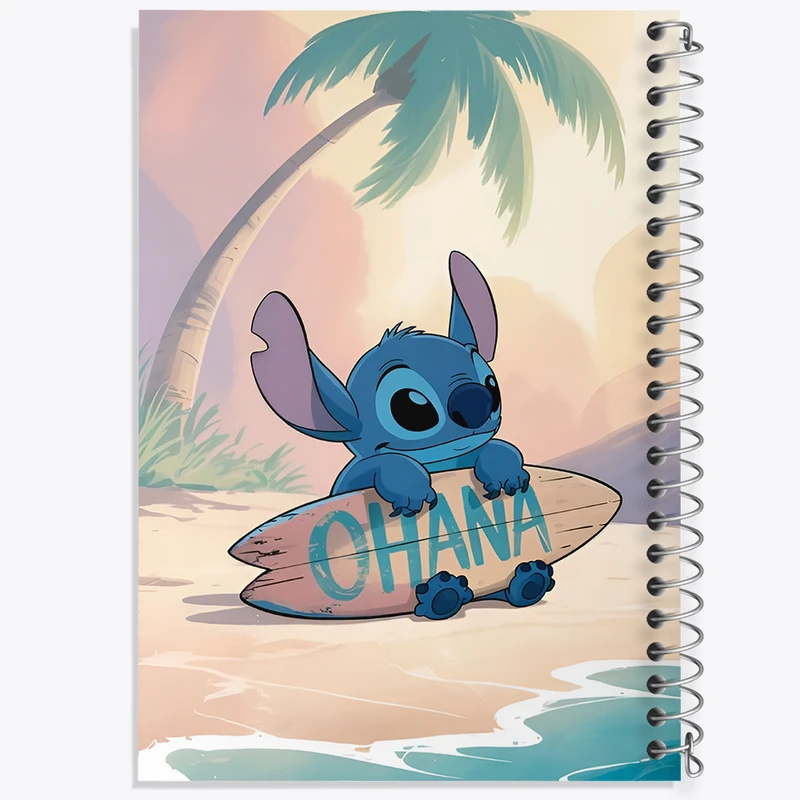 دفتر مشق 100 برگ خندالو طرح استیچ (Stitch) کد F14395