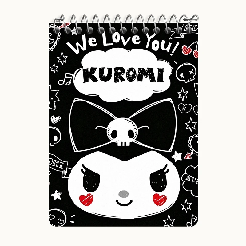 دفتر یادداشت 50 برگ خندالو طرح کرومی (Kuromi) کد N9062