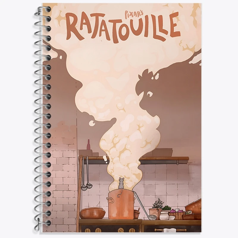 دفتر لغت 50 برگ خندالو طرح راتاتویی (Ratatouille) کد F10288