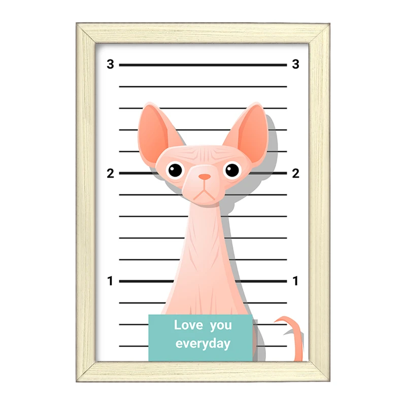 تابلو خندالو طرح گربه (Cat) کد F2315