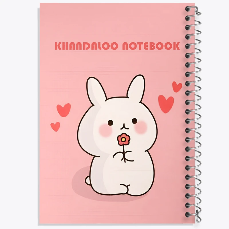 دفتر مشق 100 برگ خندالو طرح خرگوش کیوت کد N6198