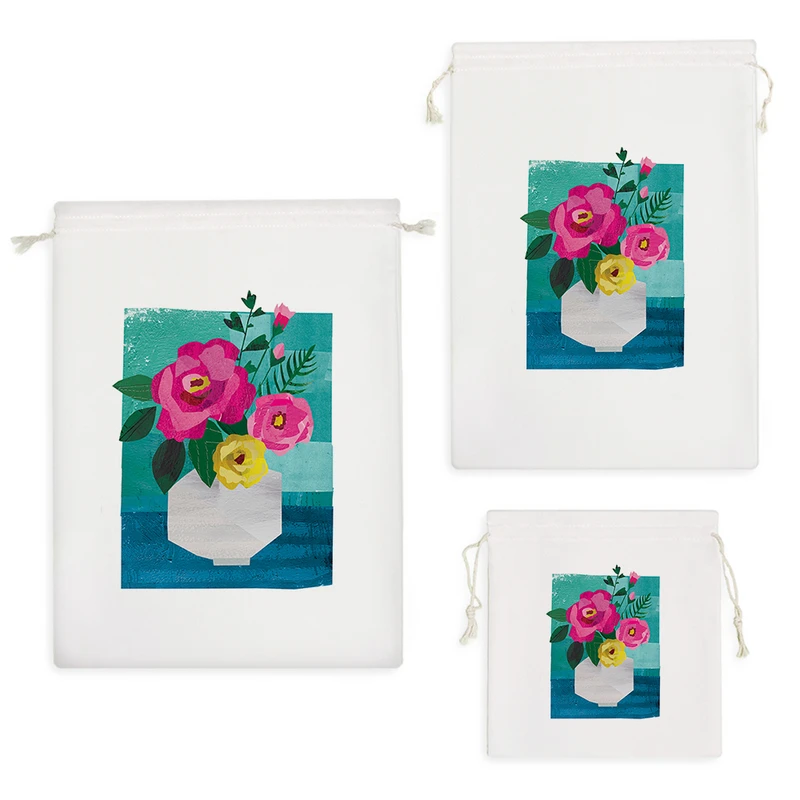 نظم دهنده خندالو مدل گلدان گل کد H1086 مجموعه 3 عددی