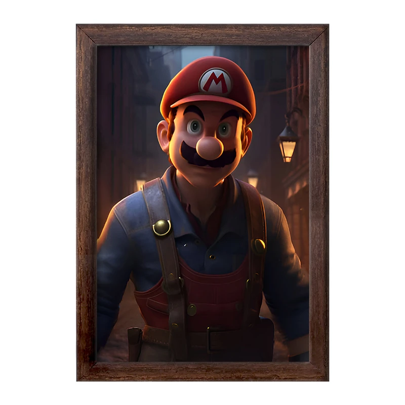 تابلو خندالو طرح سوپر ماریو (Super Mario) کد F8997