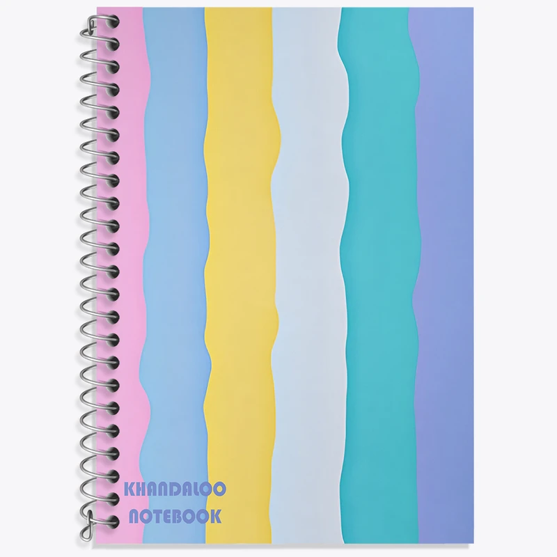 دفتر زبان 50 برگ خندالو مدل دو خط طرح مدرن  کد N8623