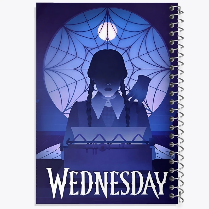 دفتر طراحی 50 برگ خندالو طرح ونزدی (Wednesday) کد N2711