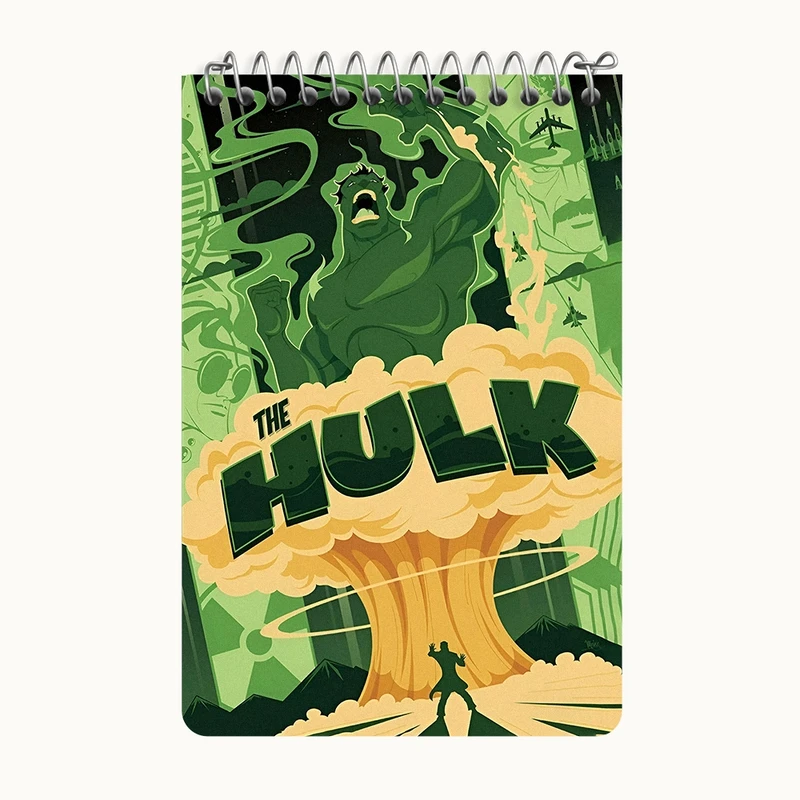 دفتر یادداشت 50 برگ خندالو طرح هالک کد F3956