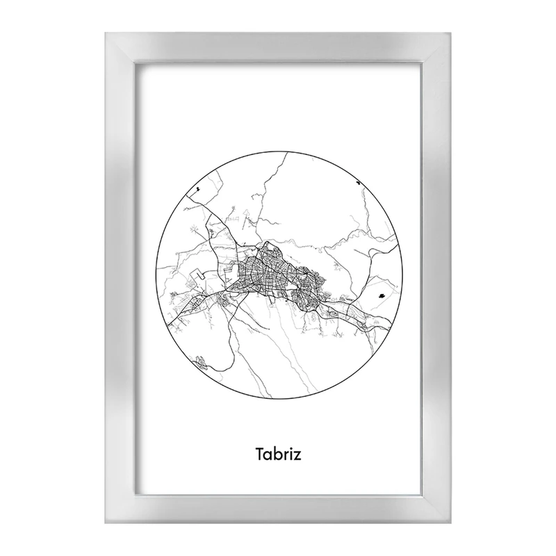 تابلو خندالو طرح نقشه شهر تبریز کد F1708