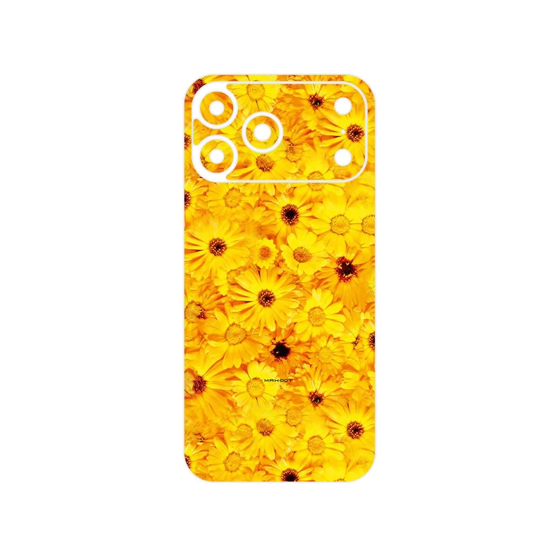 برچسب پوششی ماهوت مدل Yellow_Flower مناسب برای گوشی موبایل اپل iPhone 17 Pro Max