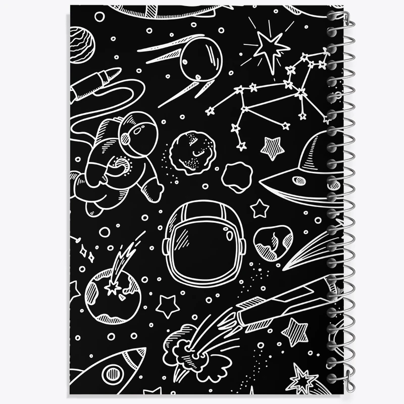 دفتر ژورنال نویسی 50 برگ خندالو مدل نقطه ای طرح فضایی کد N7698