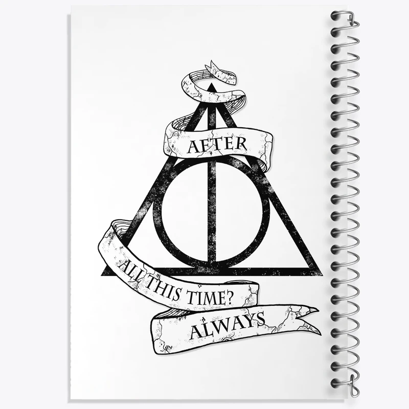 دفتر طراحی 50 برگ خندالو طرح هری پاتر (Harry Potter) کد F2459