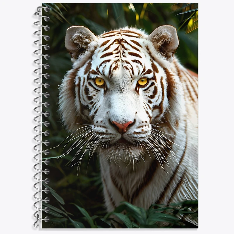 دفتر نت موسیقی 50 برگ خندالو طرح ببر سفید کد F9011