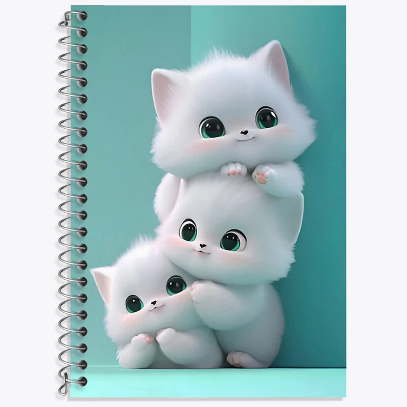 دفتر نت موسیقی 50 برگ خندالو طرح گربه های بامزه کد F4882