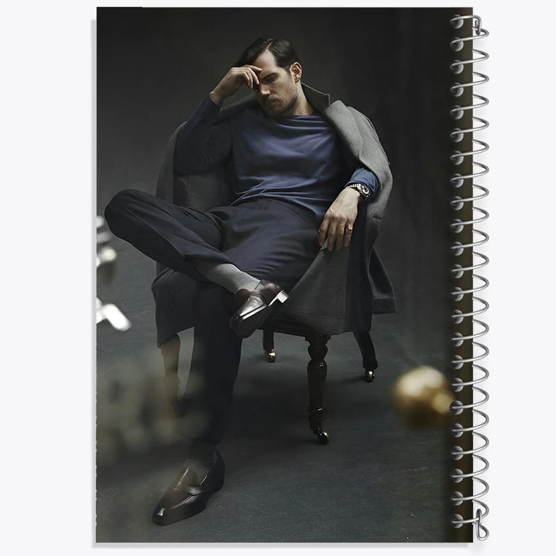 دفتر طراحی 50 برگ خندالو طرح هنری کوویل (Henry Cavill) کد F10236