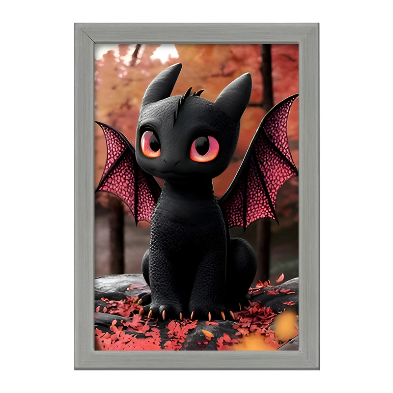 تابلو خندالو طرح اژدهای سیاه کد F9539