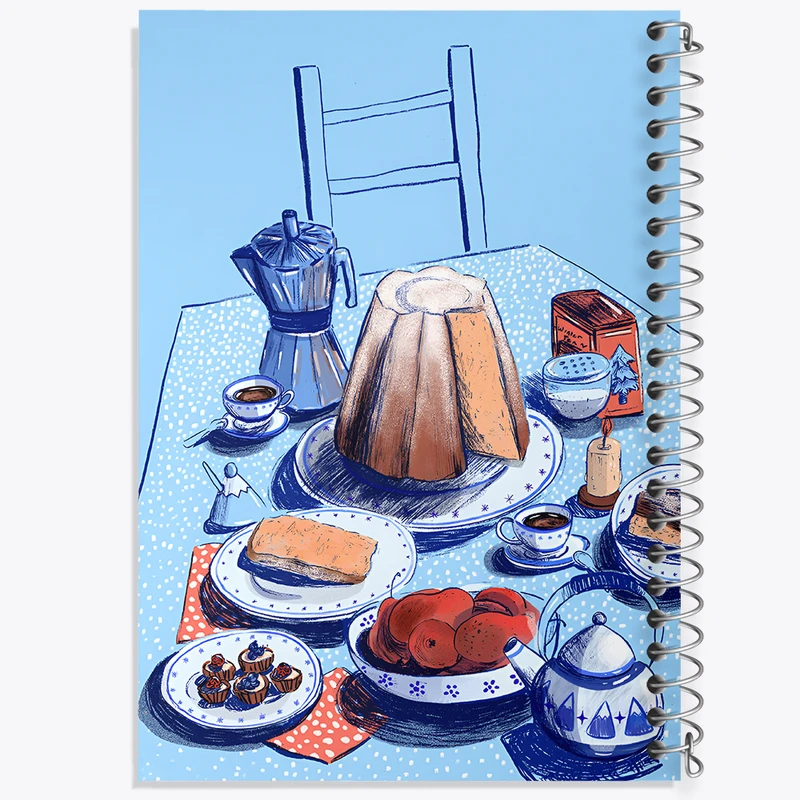 دفتر نقاشی 50 برگ خندالو طرح میز صبحانه کد N8338