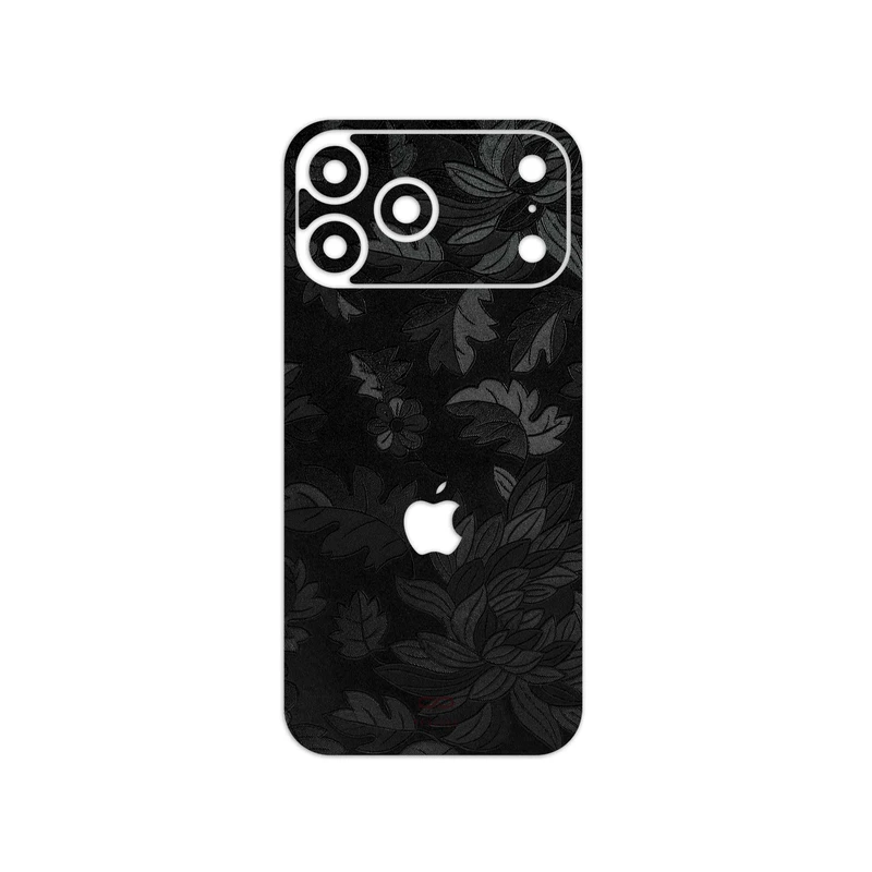 برچسب پوششی ماهوت مدل Black-Wildflower مناسب برای گوشی موبایل اپل iPhone 17 Pro Max