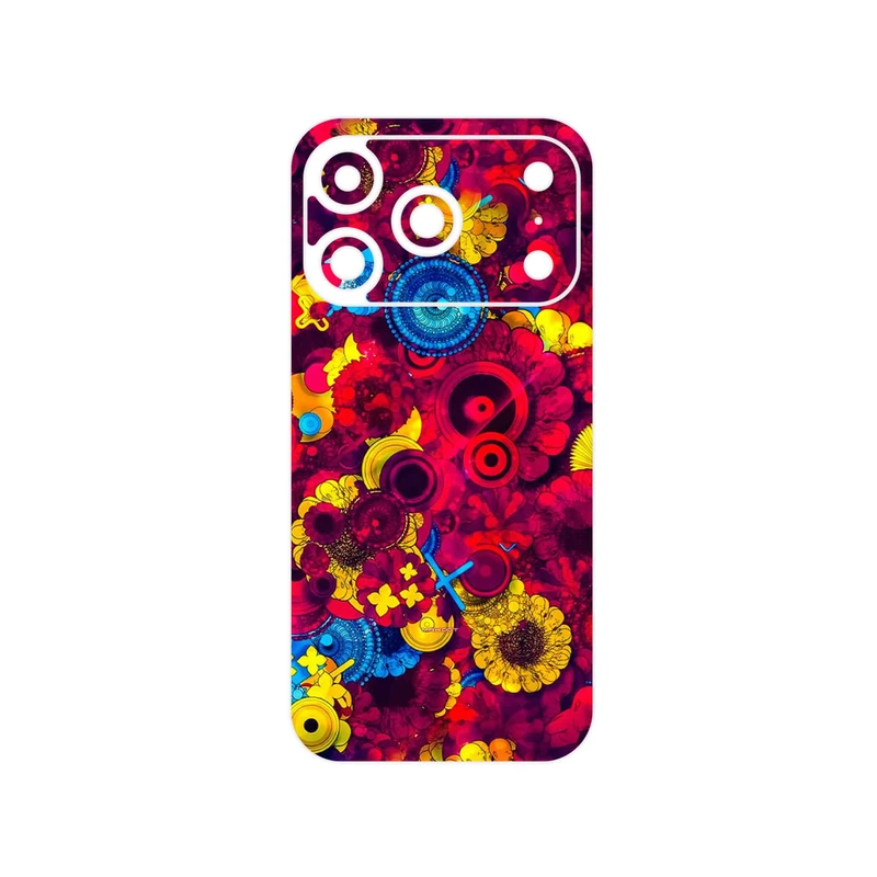 برچسب پوششی ماهوت مدل Vector Flower Garden Digital Art مناسب برای گوشی موبایل اپل iPhone 17 Pro