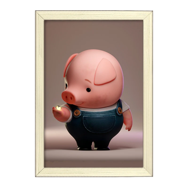 تابلو خندالو طرح خوک بامزه کد F382