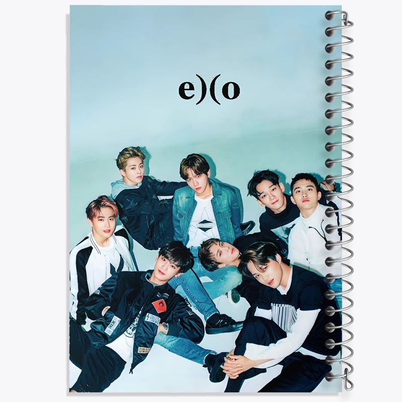 دفتر مشق 100 برگ خندالو طرح اکسو (Exo) کد F11176