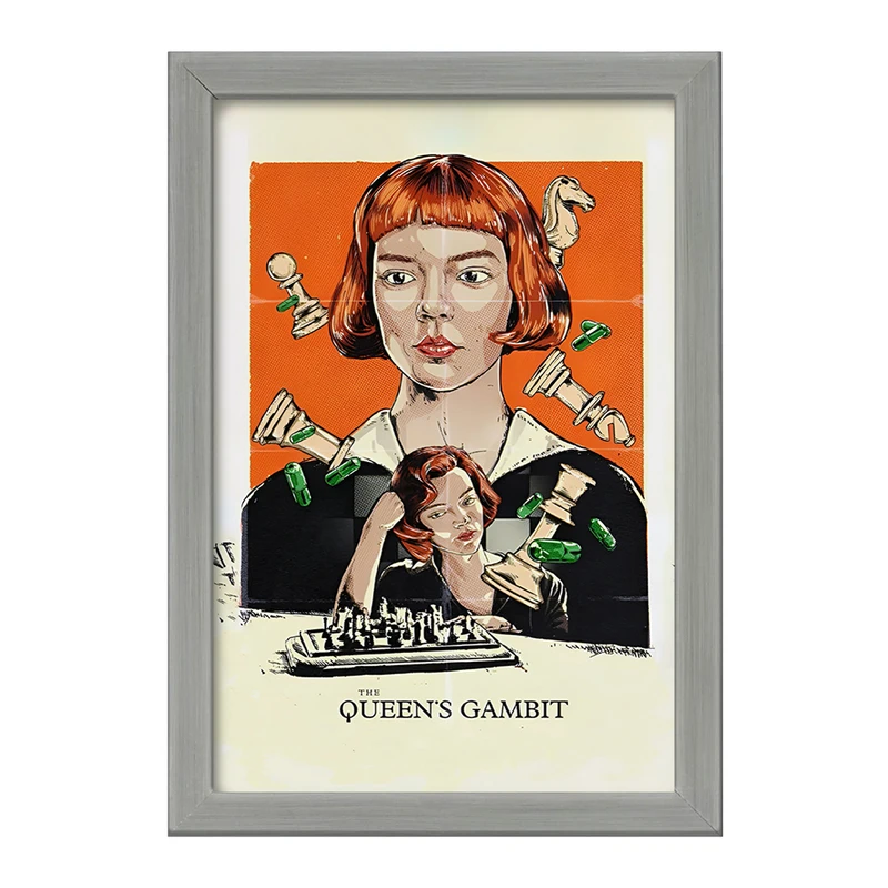 تابلو خندالو طرح گامبی وزیر (The Queen's Gambit) کد F13547