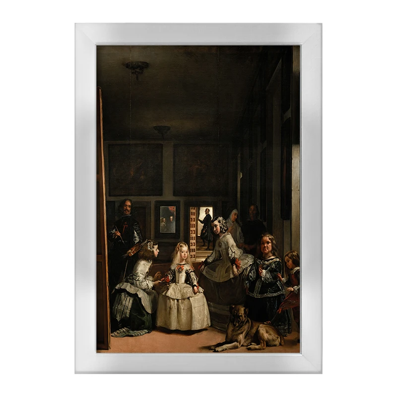 تابلو خندالو طرح نقاشی ندیمه ها اثر دیه‌گو ولاسکس کد F12363