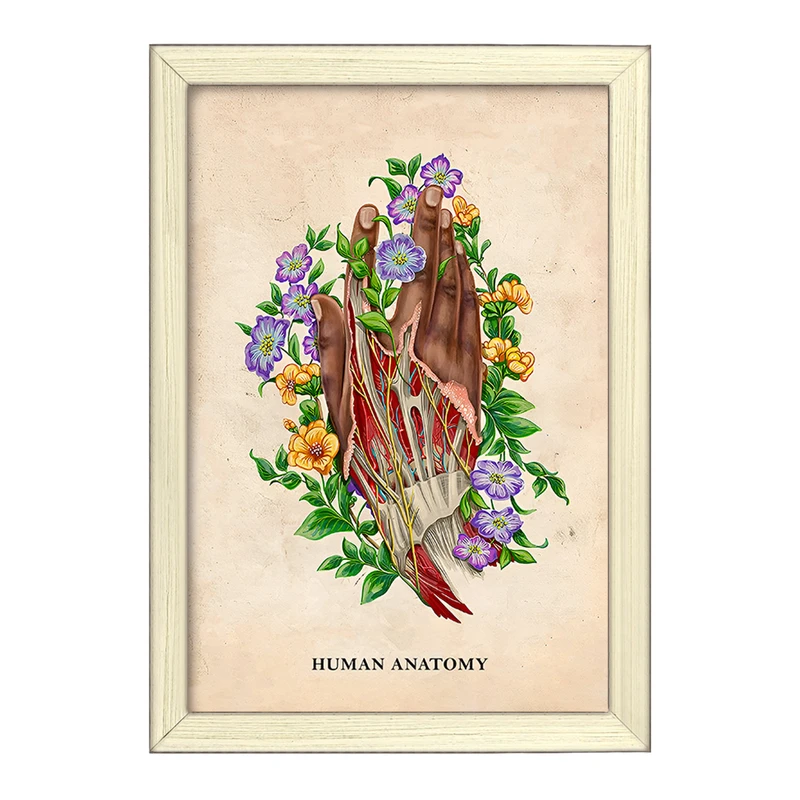 تابلو خندالو طرح آناتومی دست (Hand Anatomy) کد F14000