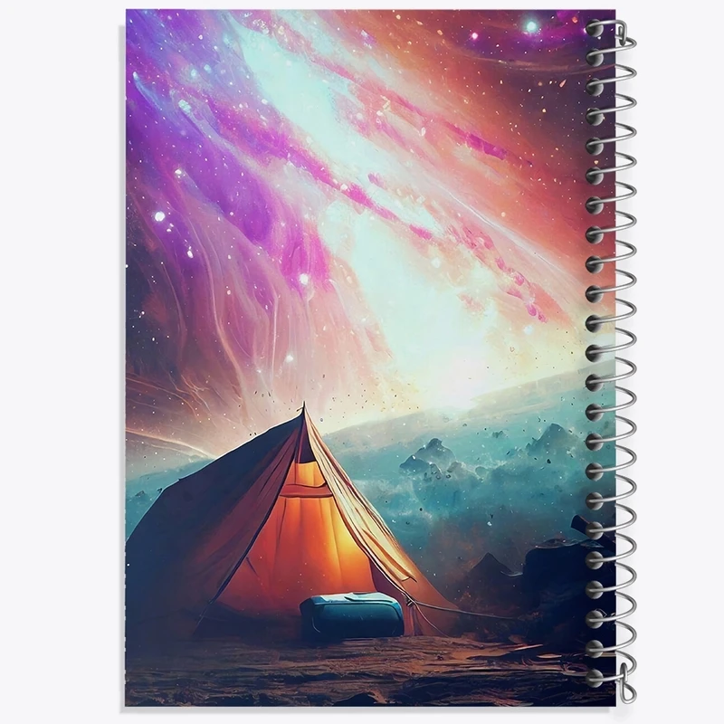 دفتر طراحی 50 برگ خندالو طرح کمپینگ (Camping) کد F1167