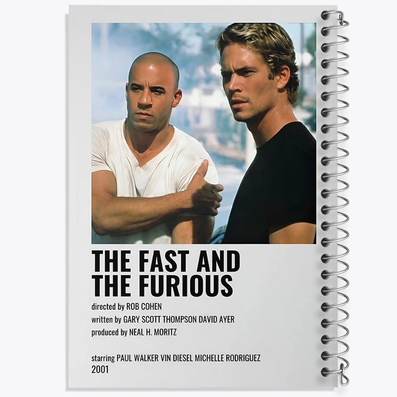 دفتر طراحی 50 برگ خندالو طرح سریع و خشمگین (Fast Furious) کد F13316