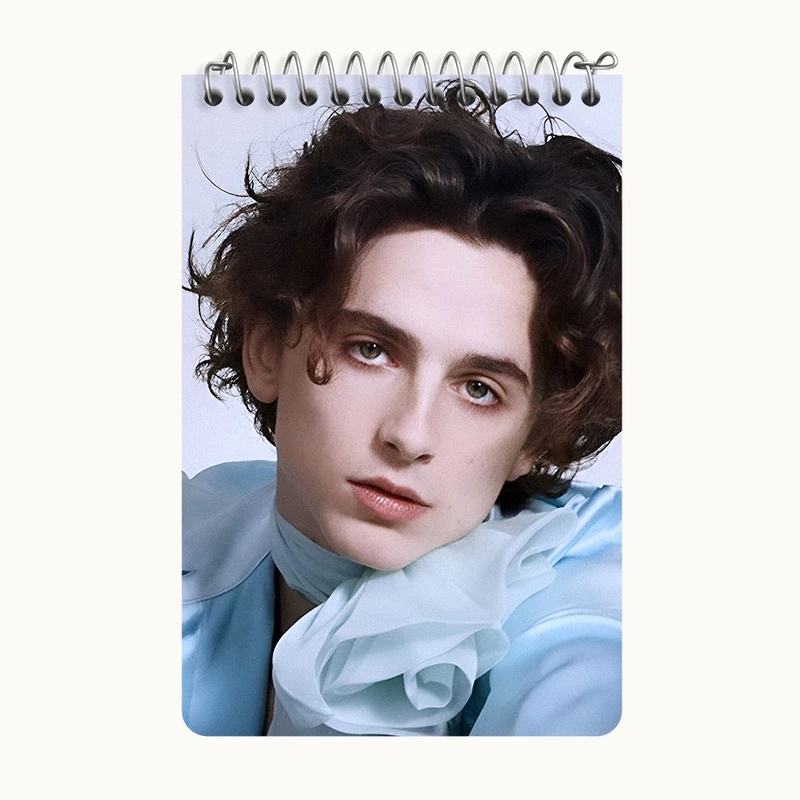 دفتر یادداشت 50 برگ خندالو طرح تیموتی شالامی (Timothée Chalamet) کد F10245