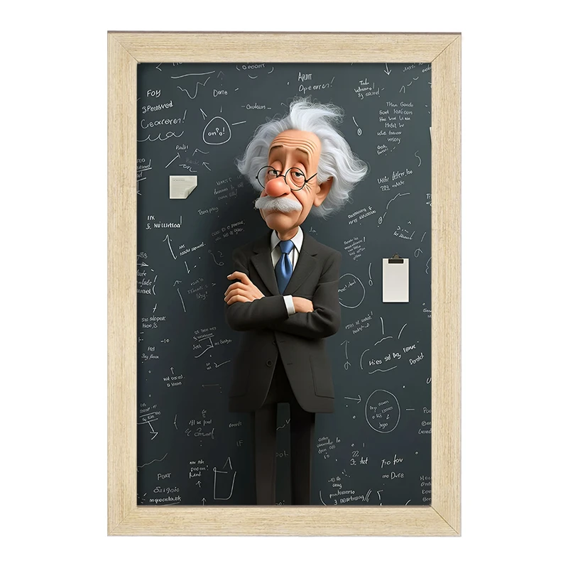 تابلو خندالو طرح آلبرت اینشتین (Albert Einstein) کد F14178