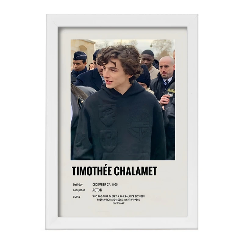 تابلو خندالو طرح تیموتی شالامی (Timothée Chalamet) کد F13144