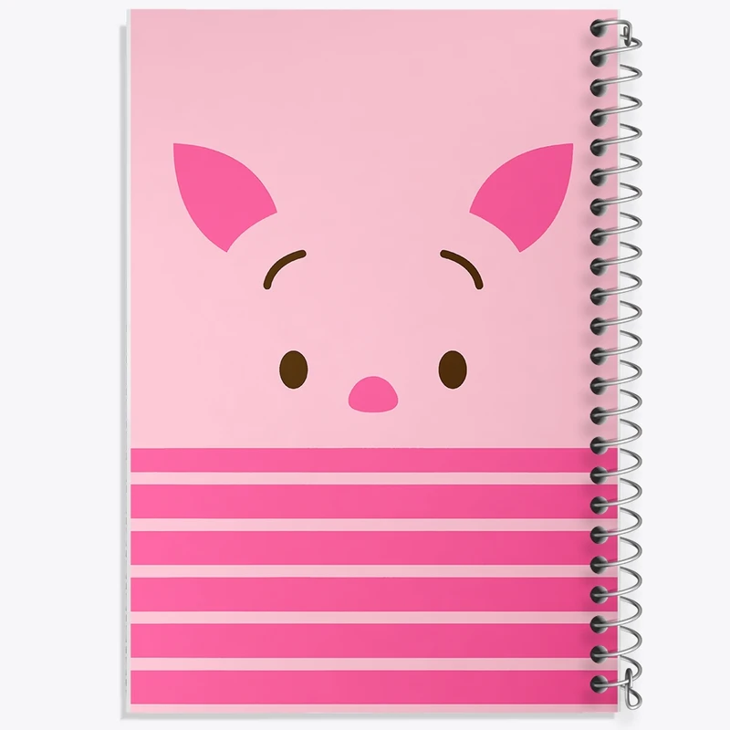 دفتر طراحی 50 برگ خندالو طرح خوک خرس پو کد N5209