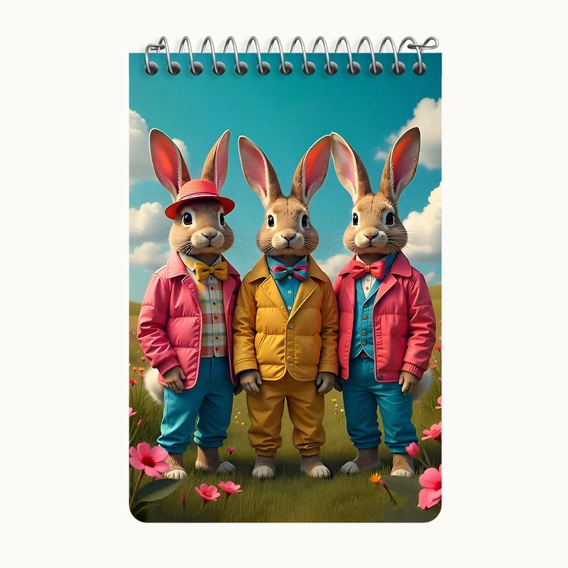 دفتر یادداشت 50 برگ خندالو طرح خرگوش کد F9926