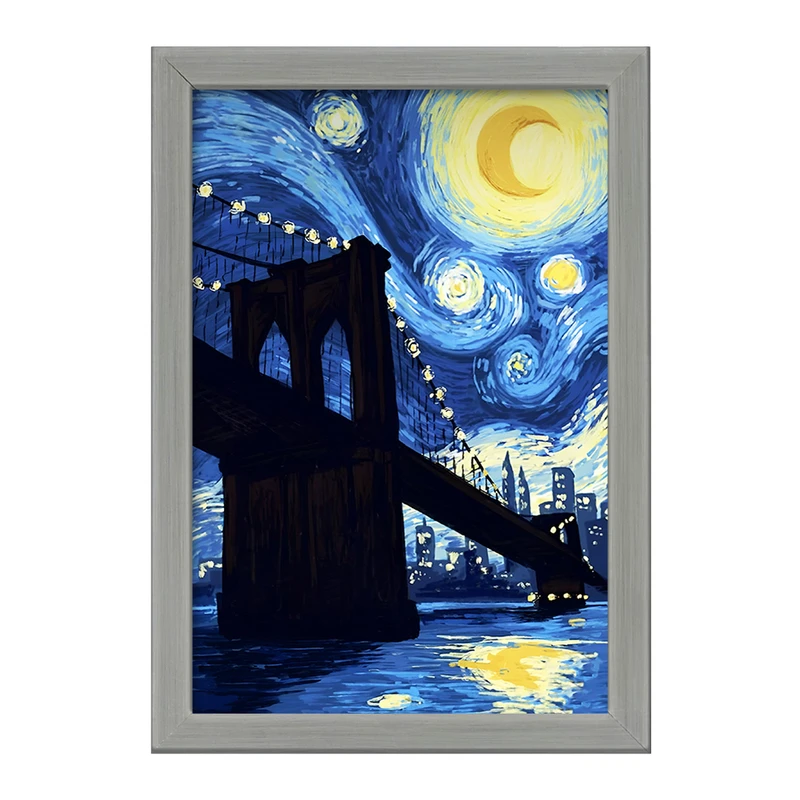 تابلو خندالو طرح ونسان ونگوگ کد F8790