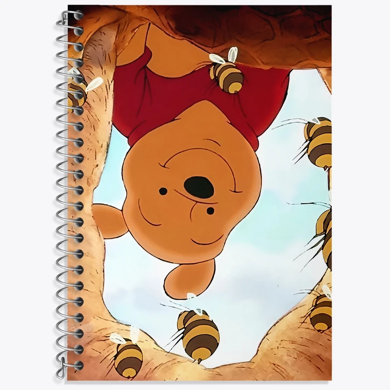 دفتر زبان 50 برگ خندالو مدل سه خط طرح وینی پو (Winnie the Pooh) کد N6391