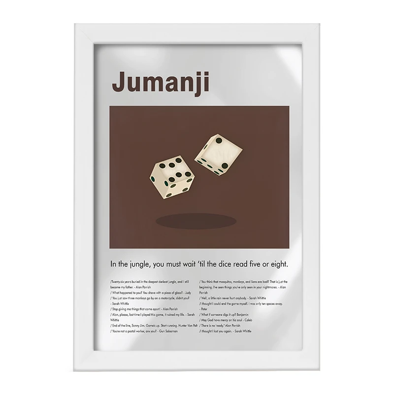 تابلو خندالو طرح جومانجی (Jumanji) کد F13819