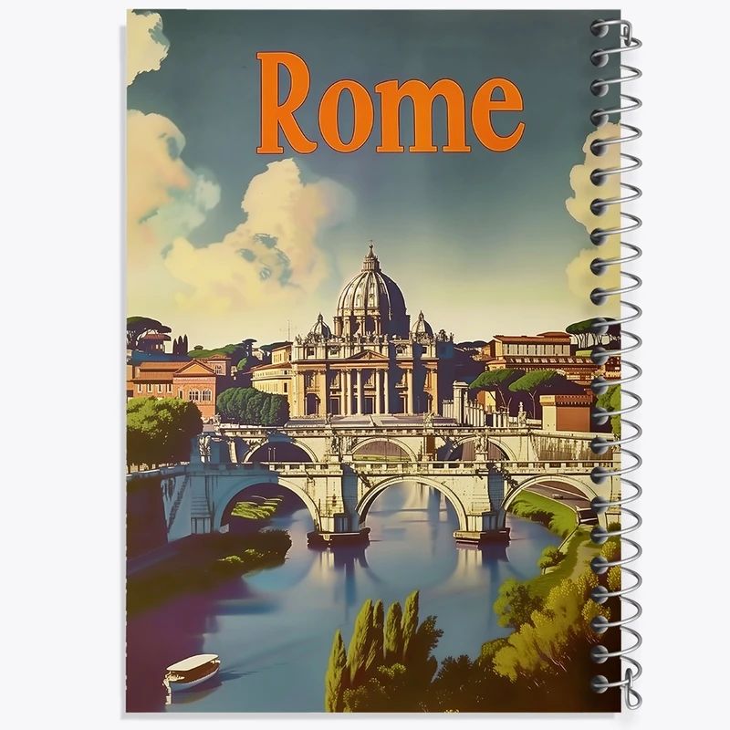 دفتر لیست خرید 50 برگ خندالو طرح رم (Rome) کد F4941