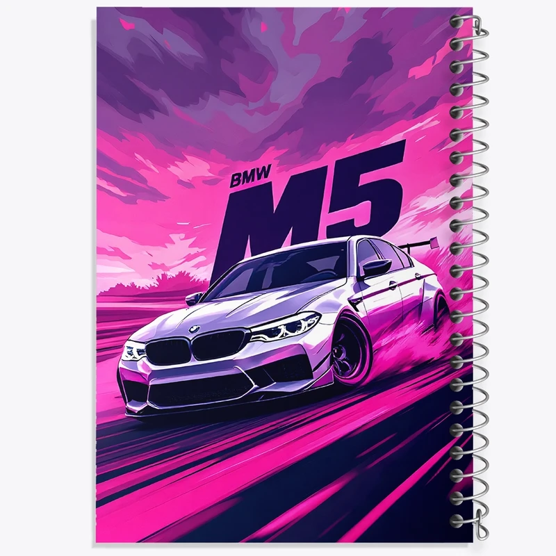 دفتر ژورنال نویسی 50 برگ خندالو مدل نقطه ای طرح بی ام دبلیو (BMW M5) کد F13740