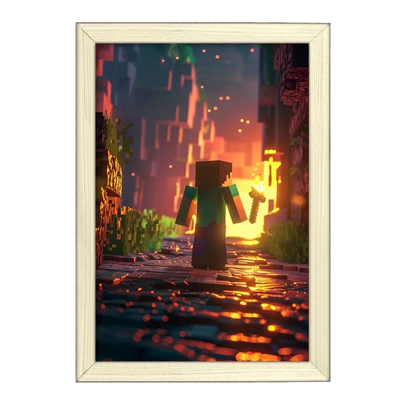 تابلو خندالو طرح ماینکرافت (Minecraft) کد F3550