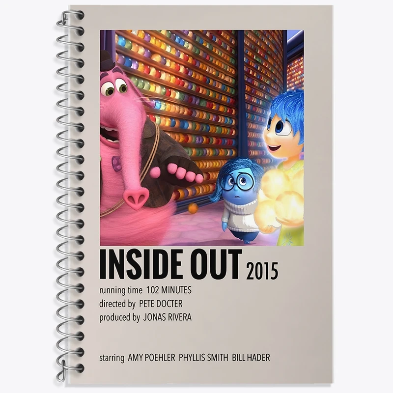 دفتر لغت 50 برگ خندالو طرح اینساید اوت (Inside Out) کد F13233